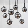 Gastor hanging light, globe light, pendant light Smoke-coloured, 8-light sources