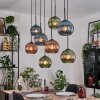 Koyoto hanging light, globe light, pendant light Ecru, black, 8-light sources