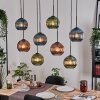 Koyoto hanging light, globe light, pendant light Ecru, black, 8-light sources