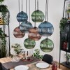 Koyoto hanging light, globe light, pendant light Ecru, black, 8-light sources