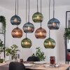 Koyoto hanging light, globe light, pendant light Ecru, black, 8-light sources