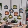 Koyoto hanging light, globe light, pendant light Ecru, black, 8-light sources