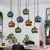 Koyoto hanging light, globe light, pendant light Ecru, black, 8-light sources