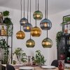 Koyoto hanging light, globe light, pendant light Ecru, black, 8-light sources