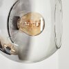 Koyoto globe light, wall light Amber, clear, Smoke-coloured, 3-light sources