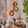 Koyoto globe light, wall light coppery, 3-light sources