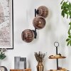 Koyoto globe light, wall light coppery, 3-light sources