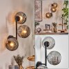 Ripoll globe light, wall light Smoke-coloured, 3-light sources