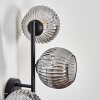 Ripoll globe light, wall light Smoke-coloured, 3-light sources