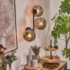 Ripoll globe light, wall light Smoke-coloured, 3-light sources