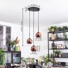 Koyoto hanging light, globe light, Cluster pendant lamp 30 cm coppery, 3-light sources