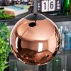 Koyoto hanging light, globe light, Cluster pendant lamp 30 cm coppery, 3-light sources