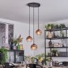 Koyoto hanging light, globe light, Cluster pendant lamp 30 cm clear, coppery, 3-light sources