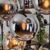 Gastor hanging light, globe light, pendant light Amber, Smoke-coloured, 8-light sources