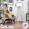 Saladillo floor lamp Light wood, white, 1-light source