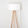 Saladillo floor lamp Light wood, white, 1-light source