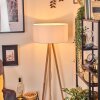 Saladillo floor lamp Light wood, white, 1-light source