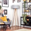 Saladillo floor lamp Light wood, white, 1-light source