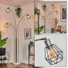 Yaak floor lamp matt nickel, black, white, 3-light sources