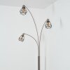 Yaak floor lamp matt nickel, black, white, 3-light sources