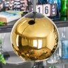 Koyoto hanging light, globe light, Cluster pendant lamp 30 cm gold, 3-light sources