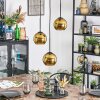 Koyoto hanging light, globe light, Cluster pendant lamp 30 cm gold, 3-light sources