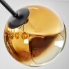Koyoto ceiling light, globe light 52 cm gold, clear, 5-light sources