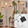 Bassagoda floor lamp matt nickel, black, 3-light sources