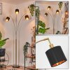 Alsen floor lamp brass, black, 3-light sources