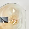 Ripoll globe light, wall light Amber, clear, Smoke-coloured, 3-light sources