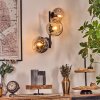 Ripoll globe light, wall light Amber, clear, Smoke-coloured, 3-light sources