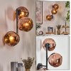 Ripoll globe light, wall light coppery, 3-light sources