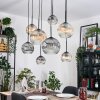 Ripoll hanging light, globe light, pendant light Ecru, black, 8-light sources