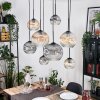 Ripoll hanging light, globe light, pendant light Ecru, black, 8-light sources