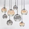 Ripoll hanging light, globe light, pendant light Ecru, black, 8-light sources