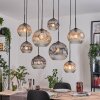 Ripoll hanging light, globe light, pendant light Ecru, black, 8-light sources