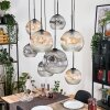 Ripoll hanging light, globe light, pendant light Ecru, black, 8-light sources