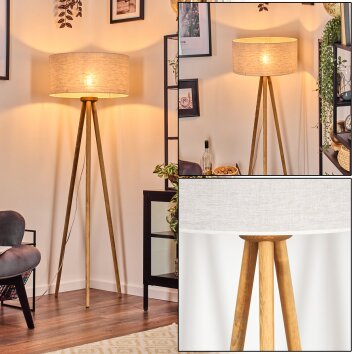 Saladillo floor lamp Ecru, white, 1-light source