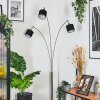Bassagoda floor lamp matt nickel, black, 3-light sources