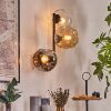 Ripoll globe light, wall light Amber, clear, Smoke-coloured, 3-light sources