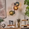 Ripoll globe light, wall light blue, green, coppery, 3-light sources