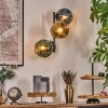 Ripoll globe light, wall light blue, gold, green, 3-light sources