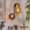 Koyoto globe light, wall light blue, gold, green, 3-light sources