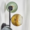 Koyoto globe light, wall light blue, gold, green, 3-light sources