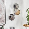 Ripoll globe light, wall light Amber, Smoke-coloured, 3-light sources