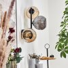 Ripoll globe light, wall light Amber, Smoke-coloured, 3-light sources