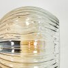 Ripoll globe light, wall light Amber, clear, Smoke-coloured, 3-light sources