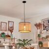 Ramila hanging light, pendant light Ecru, black, 1-light source