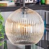 Koyoto hanging light, globe light, Cluster pendant lamp 30 cm Amber, clear, 3-light sources