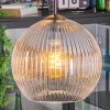 Koyoto hanging light, globe light, Cluster pendant lamp 30 cm Amber, clear, 3-light sources